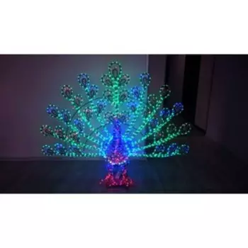 Светодиодная фигура «Павлин», 240 150 100 см, 80 Вт, 220 В