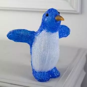 Светодиодная фигура «Пингвин» 20.5 × 20.5 × 7 см, акрил, батарейки ААх2 (не в комплекте), свечение белое