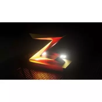 Светодиодная фигура "Полигональный символ победы Z с подсветкой", 300x220x130 см, 120 Вт