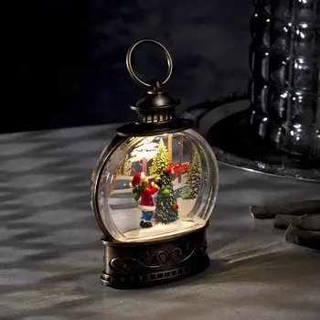 Светодиодная фигура «Ребёнок и ёлка» 9 13 3.5 см, пластик, батарейки AG13х3 (в комплекте), свечение тёплое белое