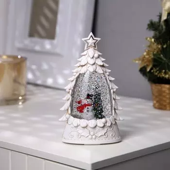 Светодиодная фигура «Снеговик» 9 15 4 см, пластик, батарейки АААх2 (не в комплекте), свечение тёплое белое