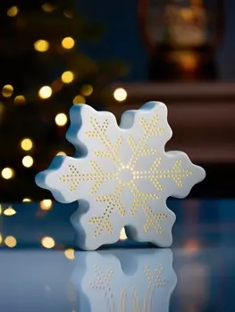 Светодиодная фигура «Снежинка» 13.211.64 см, 1 LED, LR443(в компл.), свечение тёплое белое