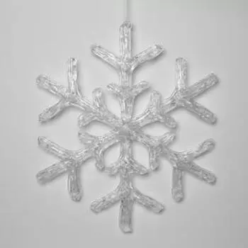 Светодиодная фигура «Снежинка» 39 см, акрил, 50 LED, 220 В, свечение мульти (RGB)