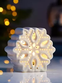 Светодиодная фигура «Снежинка», 94.48.8 см, 1 LED, на батарейках LR443 шт., тёплый белый свет