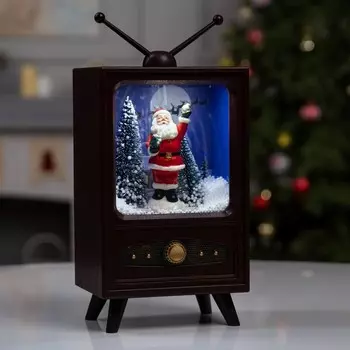 Светодиодная фигура «Телевизор» 14 24 10 см, пластик, батарейки ААх3 (не в комплекте), USB, свечение белое