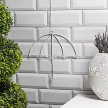 Светодиодная фигура «Зонт» 25 23 см, металл, батарейки ААх2 (не в комплекте), свечение тёплое белое