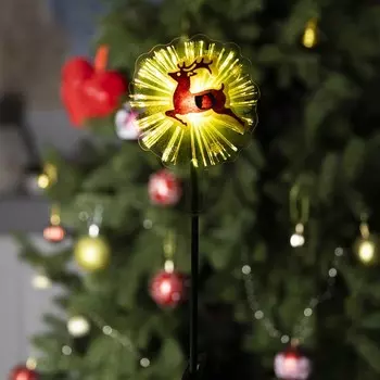 Светодиодная игрушка на палочке «Олень» 10 28 3 см, батарейки LR44х3 (в комплекте), свечение тёплое белое