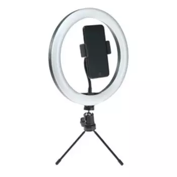 Светодиодная кольцевая лампа на штативе Luazon SNP097, 10" (26 см), 20 Вт, штатив 8-14 см