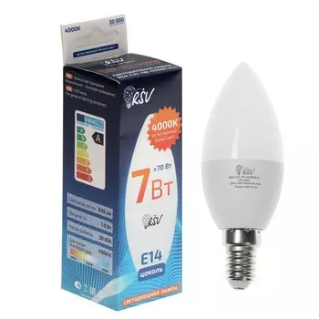 Светодиодная лампа RSV-C37-7W-4000K-E14