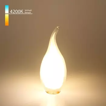 Светодиодная лампа «Свеча на ветру» CA37 Elektrostandard, 35х35х115 мм, 7Вт, E14, 700Лм, 4200К