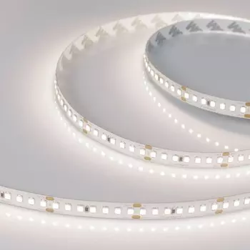 Светодиодная лента Arlight 10х1 мм, 5 м, IP20, 2835, 168 LED/м, 17 Вт/м, 24 В, 4000К, свечение белое