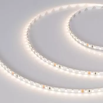 Светодиодная лента Arlight 5х1 мм, 5 м, IP20, 2835, 120 LED/м, 9 Вт/м, 24 В, 4000К, свечение белое