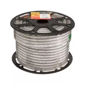 Светодиодная лента Ecola 14 × 7 мм, 100 м, IP68, SMD5050, 60 LED/м, 14.4 Вт/м, 220 В, свечение зелёное