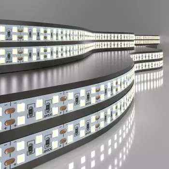 Светодиодная лента Elektrostandard, IP20, 240LED/м, 18Вт, двухрядная 6500К, свечение холодное белое