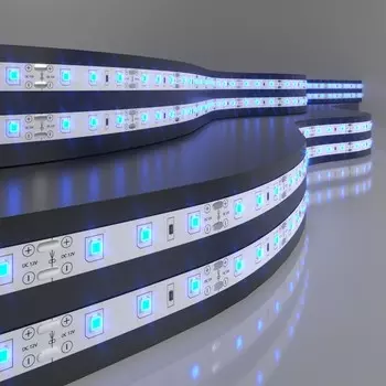 Светодиодная лента Elektrostandard, IP20, 2835, 60LED/м, 12В, свечение синее
