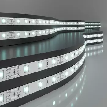 Светодиодная лента Elektrostandard, IP20, 2835, 60LED/м, 12В, свечение холодное белое