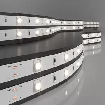 Светодиодная лента Elektrostandard, IP20, 5050, 30LED/м, 12В, свечение дневное белое