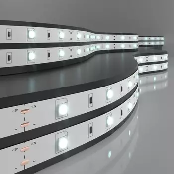 Светодиодная лента Elektrostandard, IP20, 5050, 30LED/м, 12В, свечение холодное белое