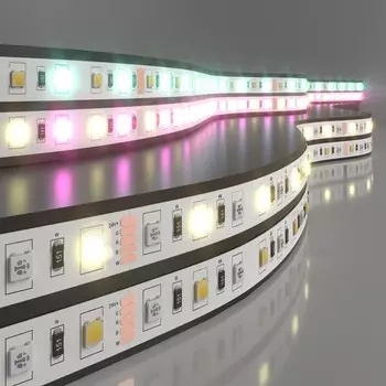 Светодиодная лента Elektrostandard, IP20, 5050, 60LED/м, 24В, MIX RGB/свечение тёплое белое