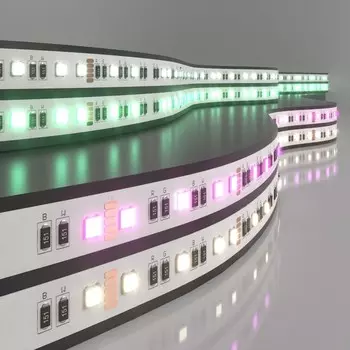 Светодиодная лента Elektrostandard, IP20, 5050, 60LED/м, 24В, MIX RGB/свечение дневное белое