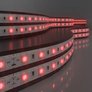 Светодиодная лента Elektrostandard, IP65, 5050, 60LED/м, 24В, свечение красное