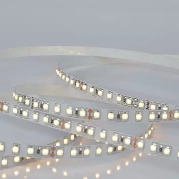 Светодиодная лента на самоклеящейся основе Uniel, IP20, 5 м, 120 LED/м, 9,6 Вт/м, 24 В, 3000К, свечение тёплое белое