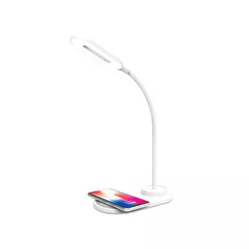 Светодиодная настольная лампа с беспроводной зарядкой Ambrella light, Desk, DE588, LED, 3 Вт, 150Lum, 3000-6400К, цвет белый
