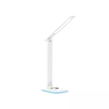 Светодиодная настольная лампа с RGB подсветкой Ambrella light, Desk, DE530, LED, 8 Вт, 450Lum, 3000-6400К, цвет белый