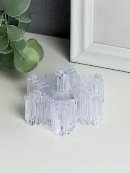 Светодиодная свеча LED RISALUX «Снежинка», ночник, 3LR1130, прозрачный, 774.5 см