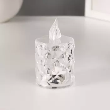 Светодиодная свеча, ночник LED RISALUX «Хрустальная», 0.3 Вт, 446.5 см