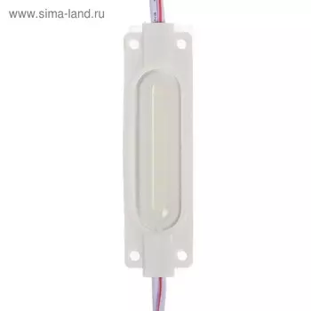 Светодиодный модуль SMD5730, 2 Вт, 6 LED, 190 Lm, линза 160 град, IP65, 6500К , 12 V БЕЛЫЙ