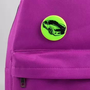 Светоотражающий значок «Авто», d=5.8 см, МИКС