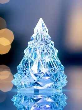 Световая фигура «Ёлочка», 6.55 см, 1 LED, от батареек AG413, свечение RGB