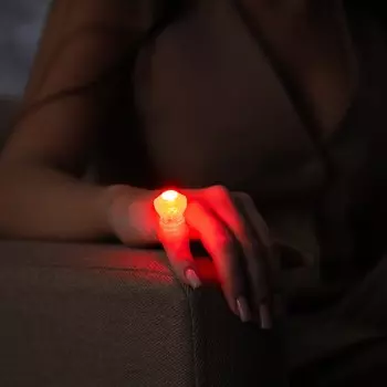 Световой аксессуар «Кольцо красное», 32.2 см, батарейки AG133 (в комплекте), свечение RGB