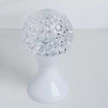 Световой прибор «Кубок» 10 см, свечение RGB, 220 В, белый