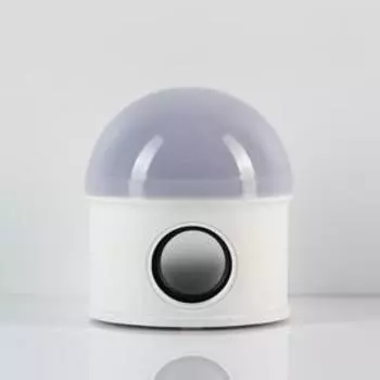 Световой прибор «Звёздное небо» 12 см, динамик, съёмная полусфера, 220 В, свечение RGB