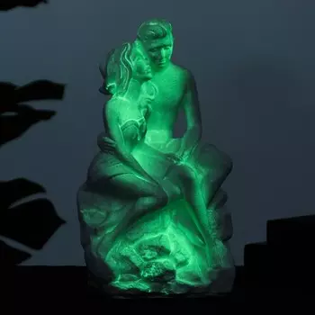 Светящаяся фигура "Влюбленные на камне" 13х17х31см