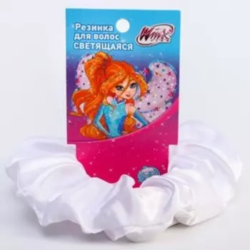 Резинка для волос светящиеся, атласная, ВИНКС