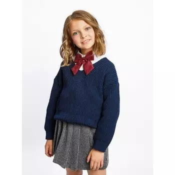 Свитер для девочки Knit, рост 140 см, цвет синий