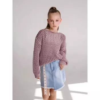 Свитер для девочки KNIT Trend, рост 140 см, цвет пудровый