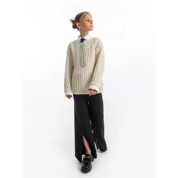 Свитер для девочки KNIT Trend, рост 140 см, цвет молочный