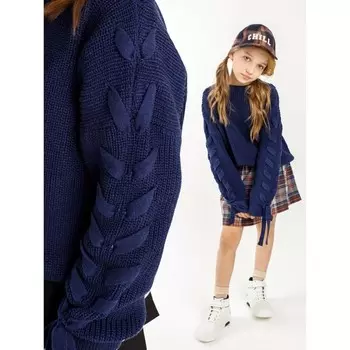 Свитер для девочки Wear, рост 152 см, цвет синий