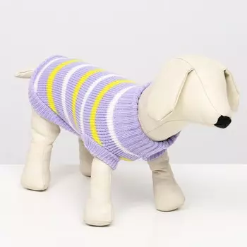 Свитер «Полоски», L (ДС 29, ОШ 29, ОГ 29-49 см)