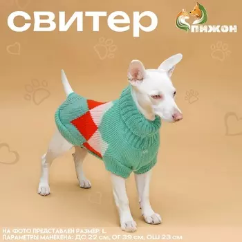Свитер для животных «Весеннее настроение», 2XL (ДС 34, ОШ 34, ОГ 32-51 см)