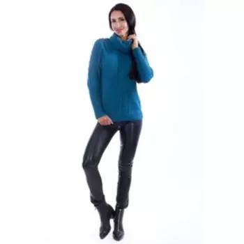 Свитер женский, размер 50, цвет бирюзовый