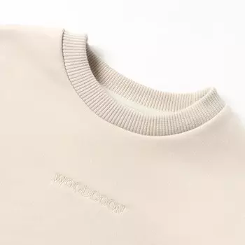 Свитшот детский, цвет светло-бежевый, рост 146 см