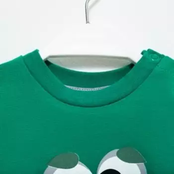 Свитшот детский, цвет зелёный, рост 80 см