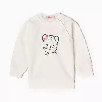 Свитшот детский, НАЧЁС, цвет экрю, рост 68-74 см (6-9 мес)