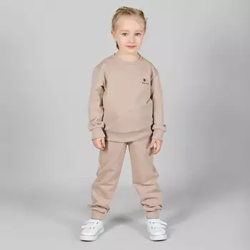 Свитшот для девочки Basic, рост 122 см, цвет бежевый