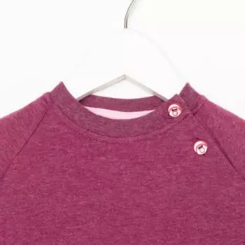 Свитшот для девочки, цвет бордовый, рост 80 см